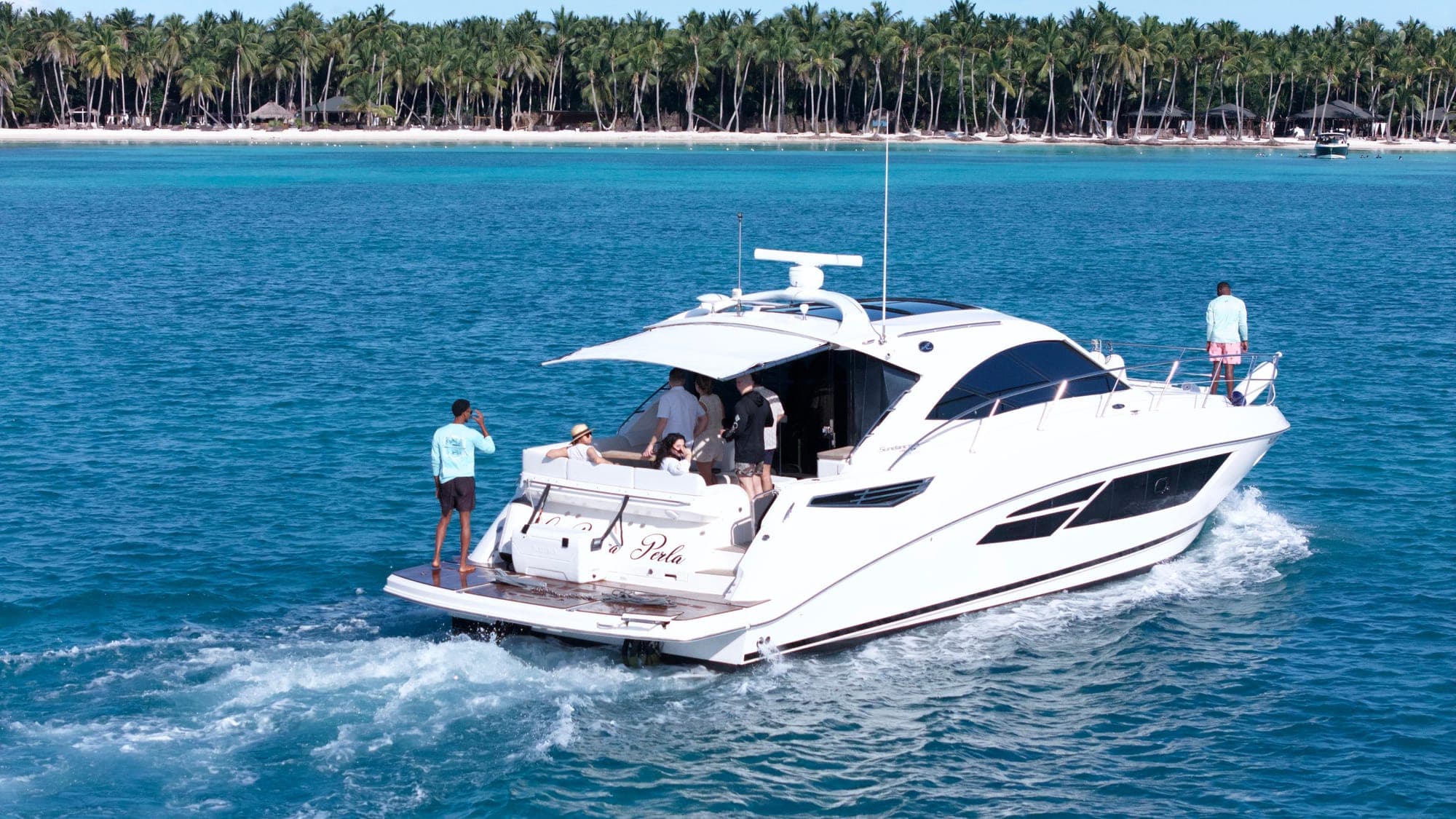 Iate privativo para a Ilha Saona desde Secrets Cap Cana Resort & Spa — private yacht